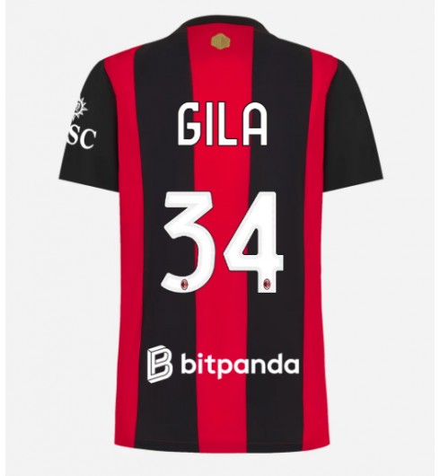 AC Milan Mario Gila #34 Domácí Dres pro Dámské 2026-27 Krátký Rukáv AC Milan Mario Gila #34 Domácí Dres pro Dámské 2026-27 Krátký Rukáv